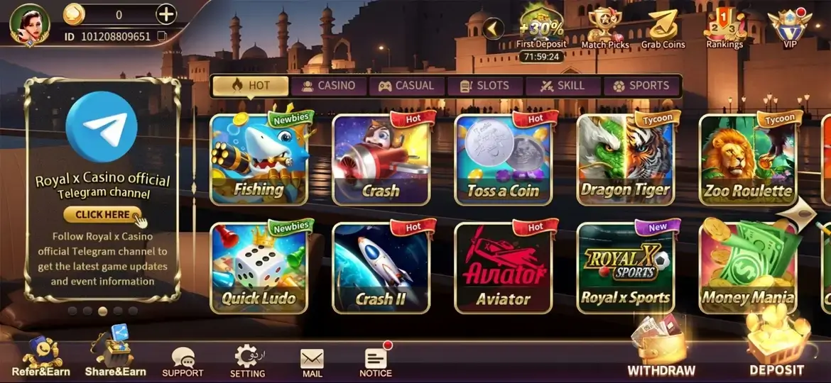 Royal Casino slot games collection